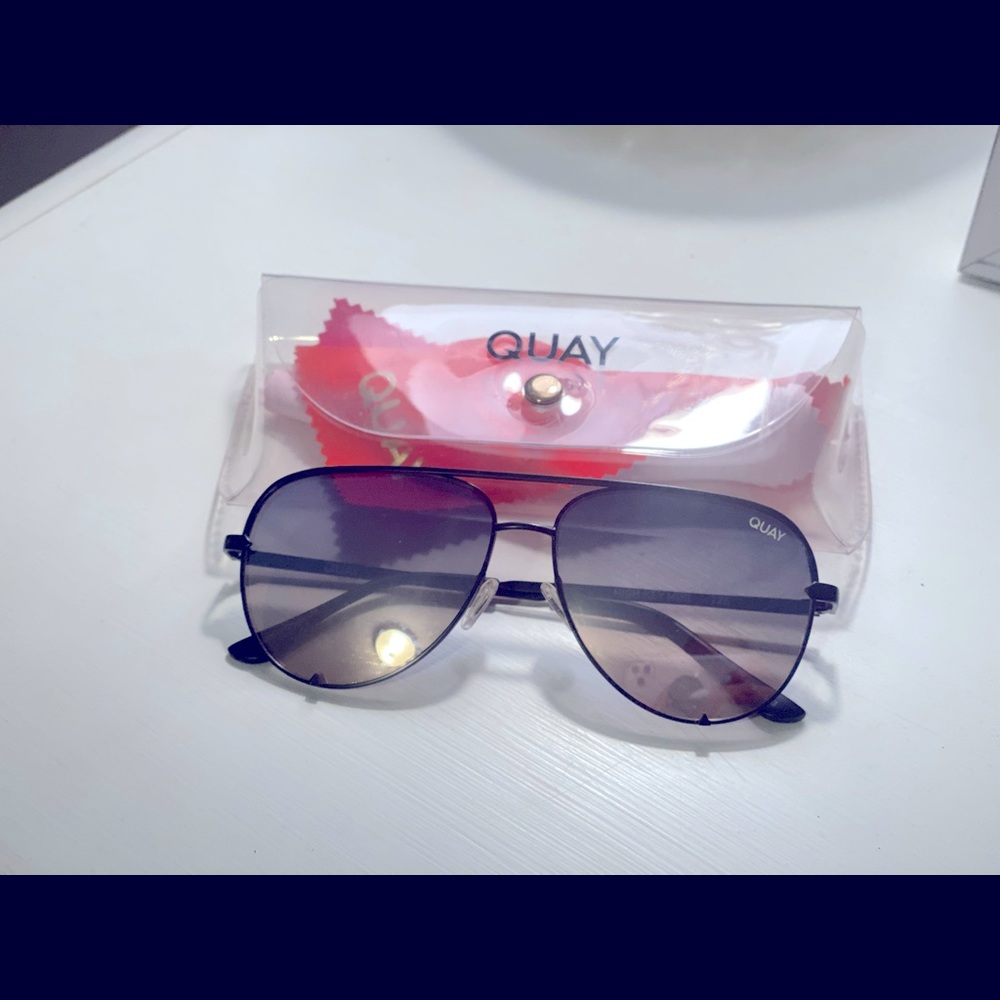 Quay high key mini gradient lenses (blue/tan)